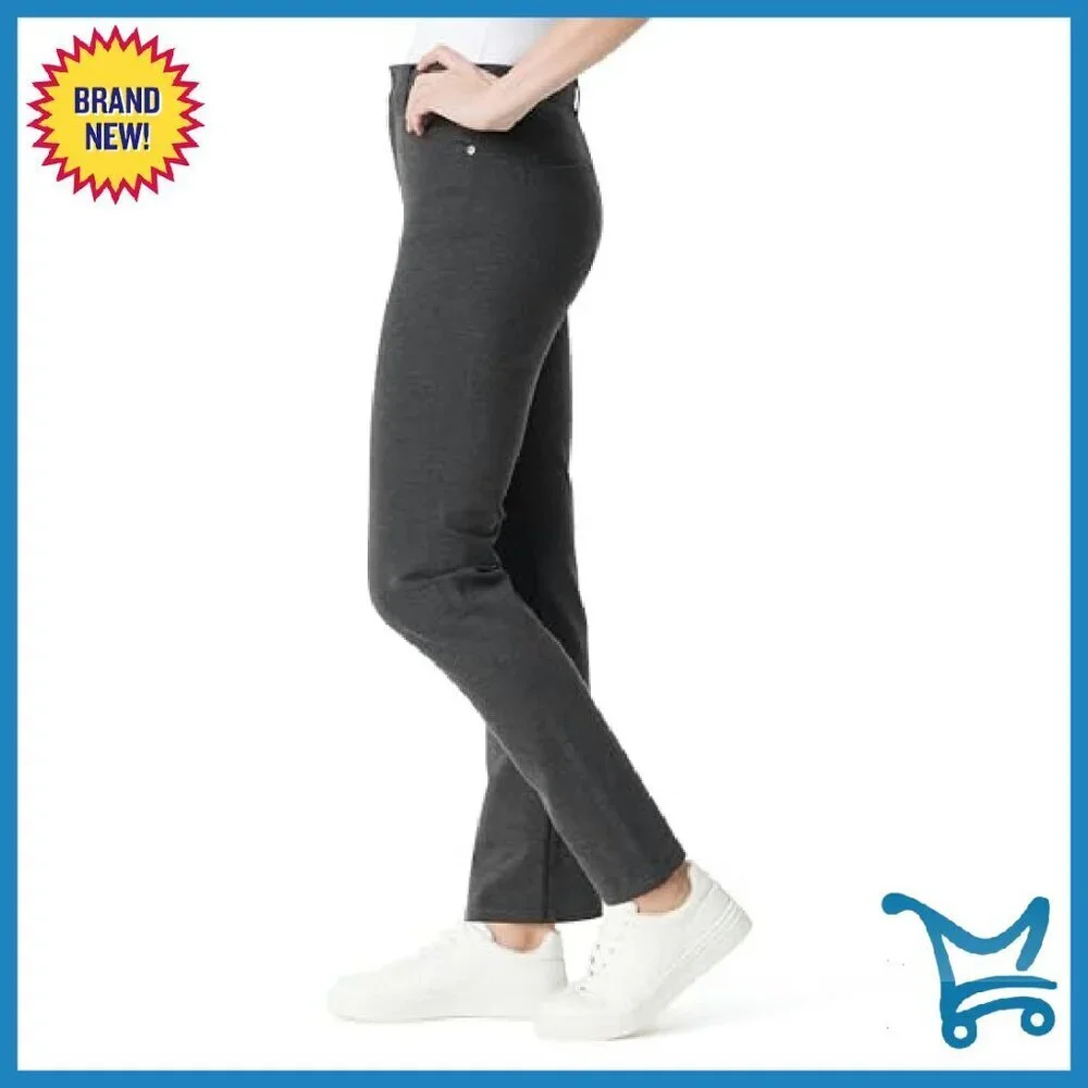 High Rise Knit Pants with Pockets, 31